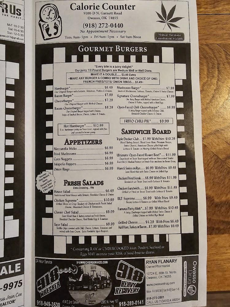 Mom's Diner Menu image 1