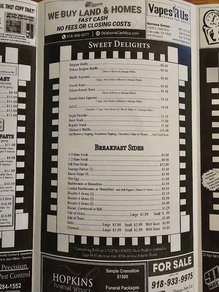 Mom's Diner Menu image 4